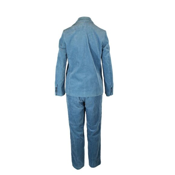 Golden Goose Single Breasted Corduroy Blazer and Pants Suit in Azure Small - Picture 5 of 12